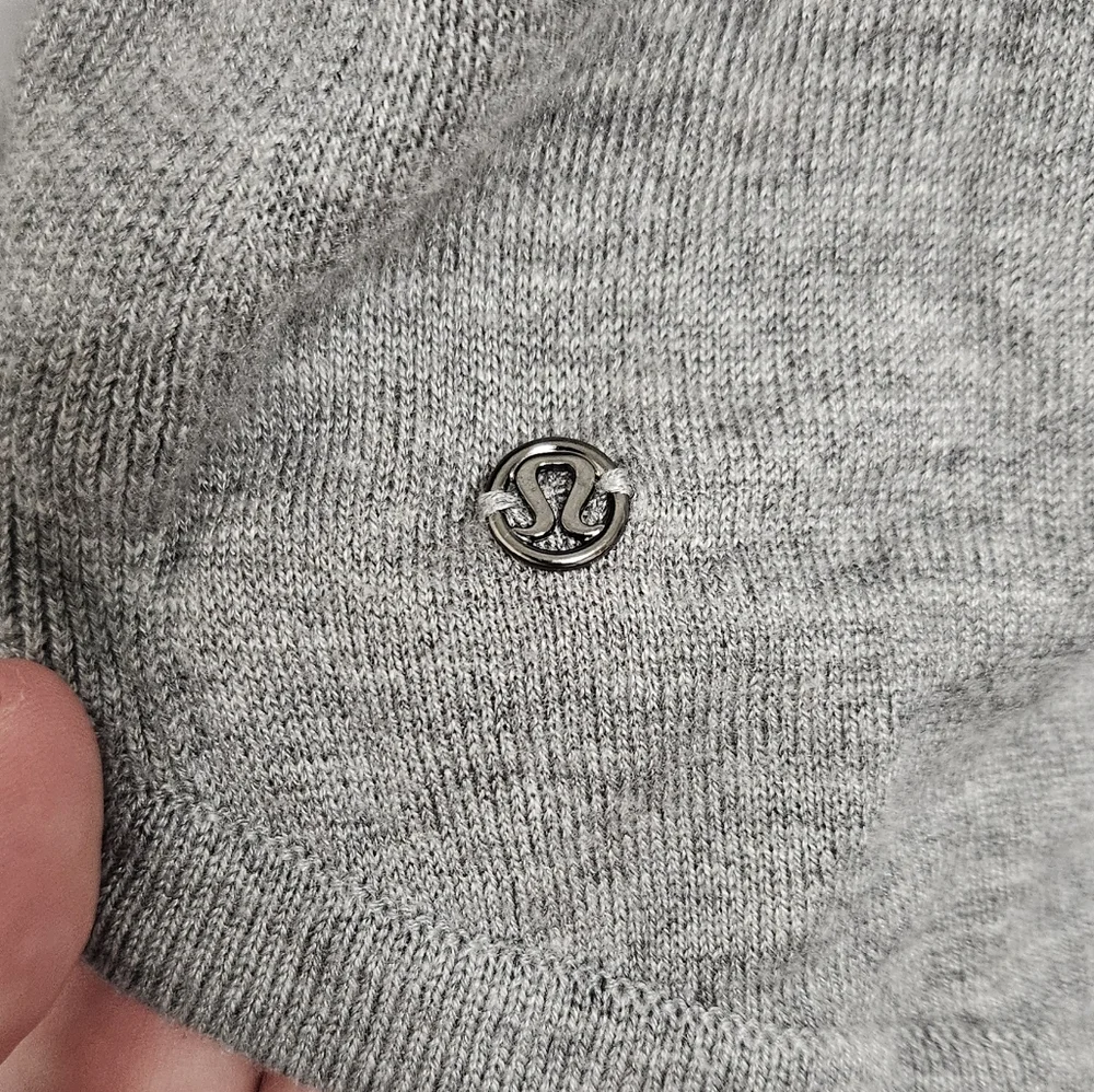 Lululemon Sunshine Coast Long Sleeve Sweater, Gray Thin Cashmere Blend